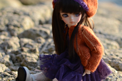 Little Lady Shion at the ocean