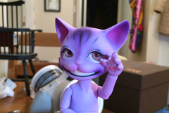 Babyhobocat (prolly isn't his name) won't get finished until I am moved into my new place. I have to say, I didn't know how hard it is to face up a Cheshire Cat and have a lot more respect for people