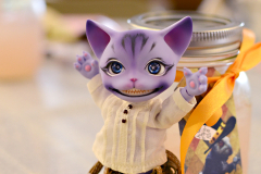 Col Fluffington at the tea party table