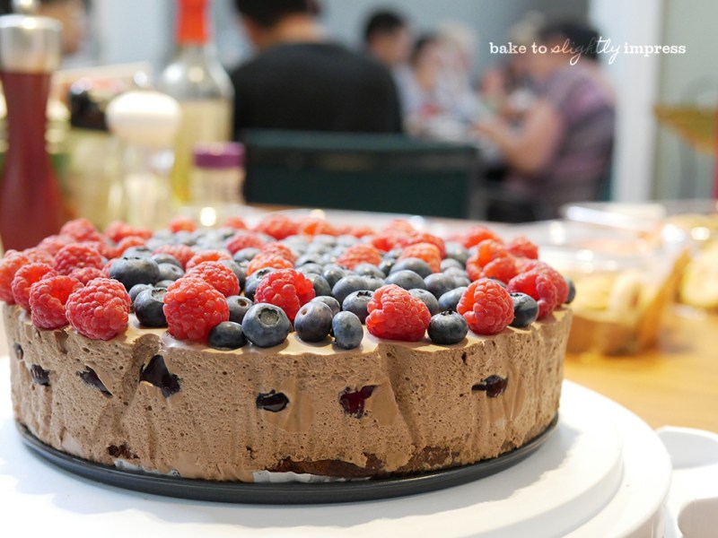 Chocolate Mousse Berry Cake