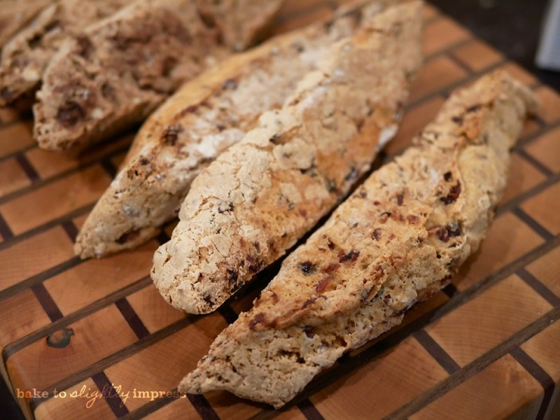 Biscotti, two flavours