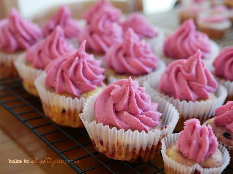Mixed Berry Cupcakes (with a hint of lime)