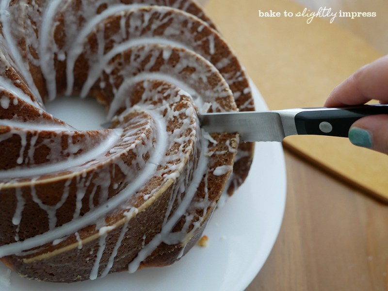 Orange Blossom Cardamom Bundt Cake